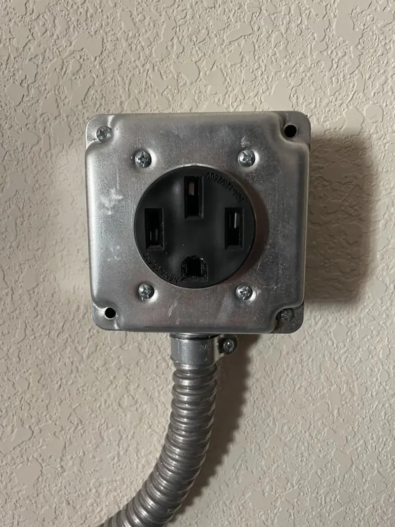 NEMA 14-50 outlet installed for Smart Home Electrical in Cheney